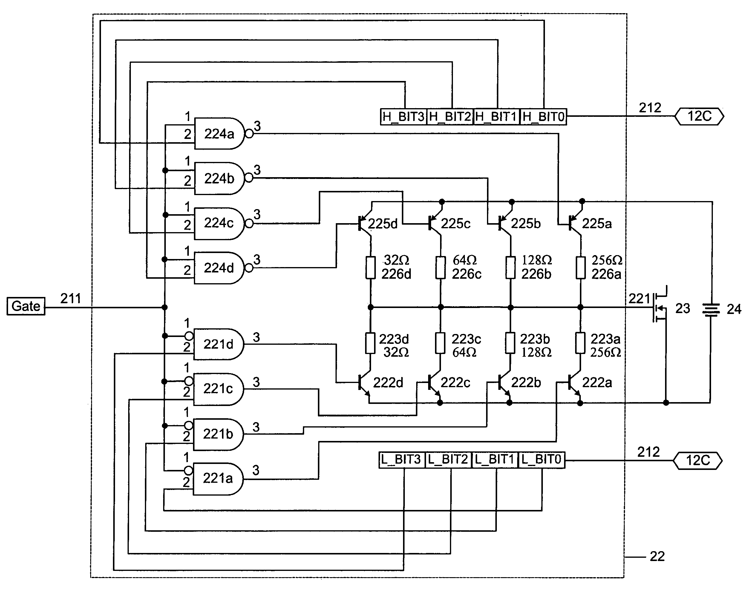 Circuit arrangement and method for driving a gate of a transistor, in particular a MOSFET