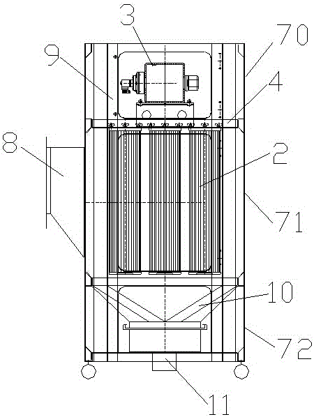 Modular single-machine dust collector and its assembly method