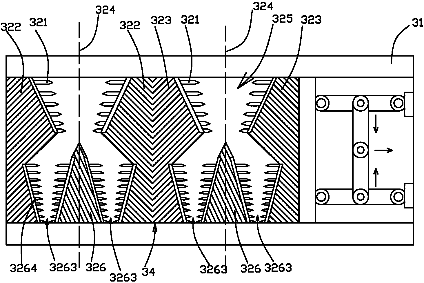 Solid construction waste processing and treating system