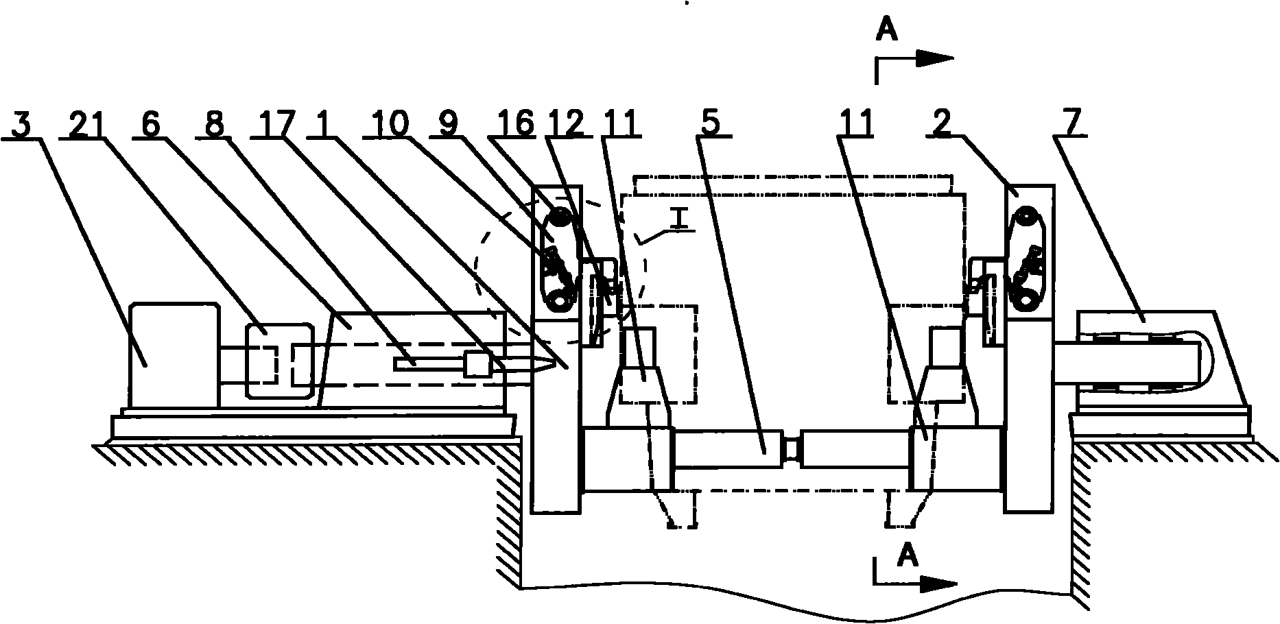 Ladle tilting mechanism