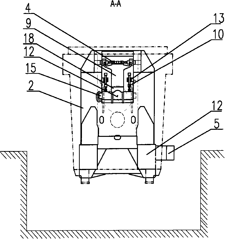 Ladle tilting mechanism