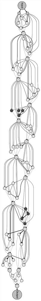 Convolutional neural network architecture search method based on differentiable sampler and progressive learning