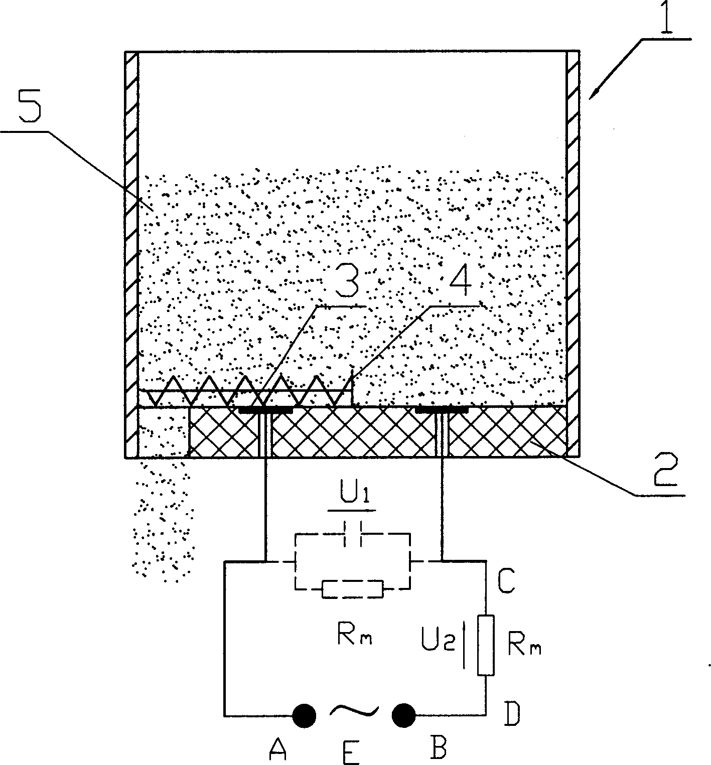 Method for determining water content of grain in spreading type grain drier