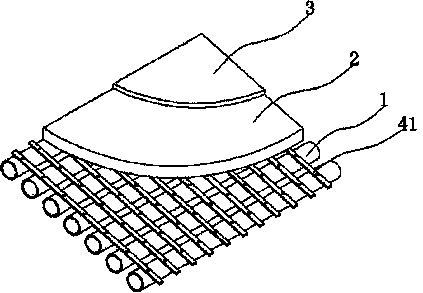 Floor structure for raw bamboo structural system