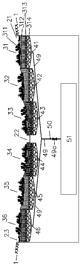 Three-dimensional integrated intelligent rainwater garden and an application method thereof