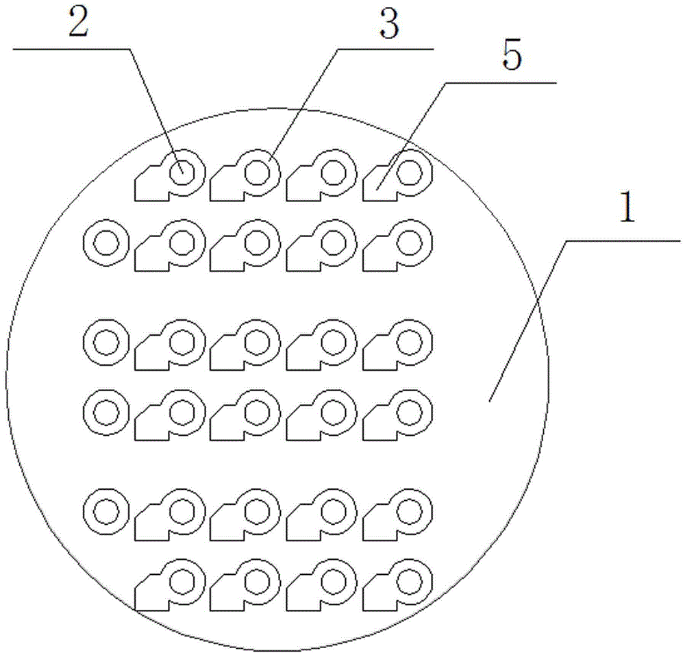PCB BGA area zero-distance through hole design method