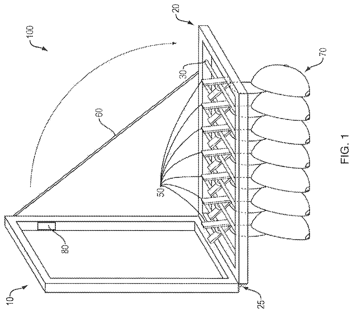 Collapsible hat rack