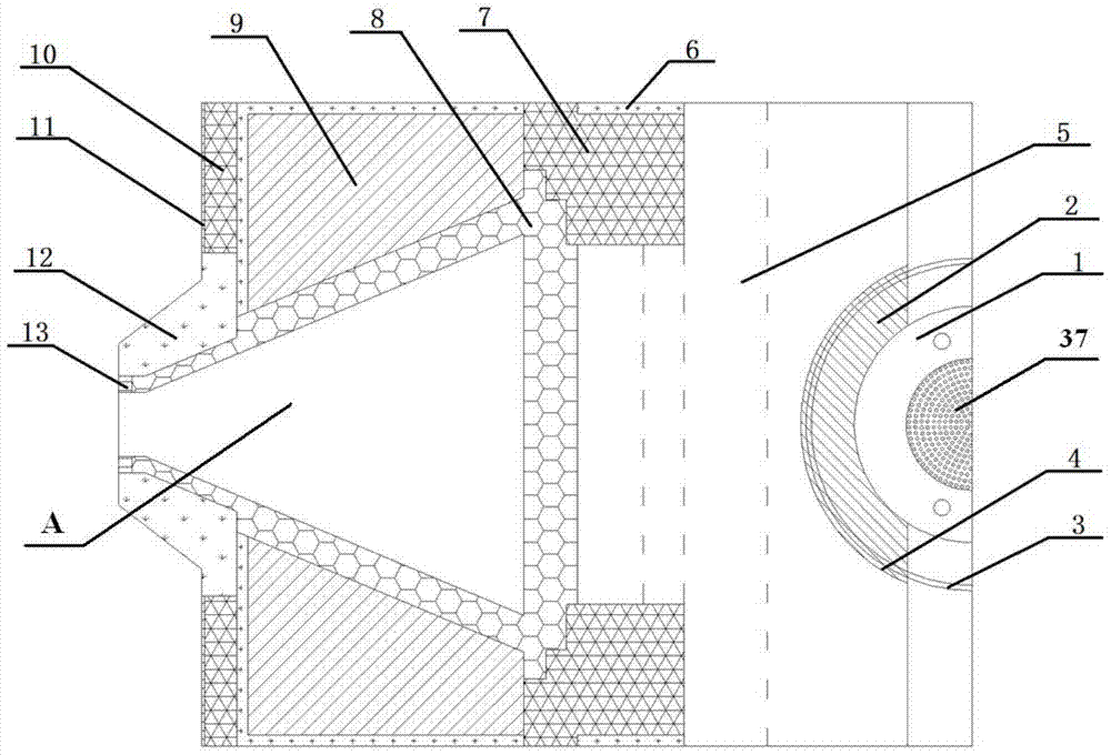 A stack of anti-cancer nuclide neutron knives in a three-irradiated block layout