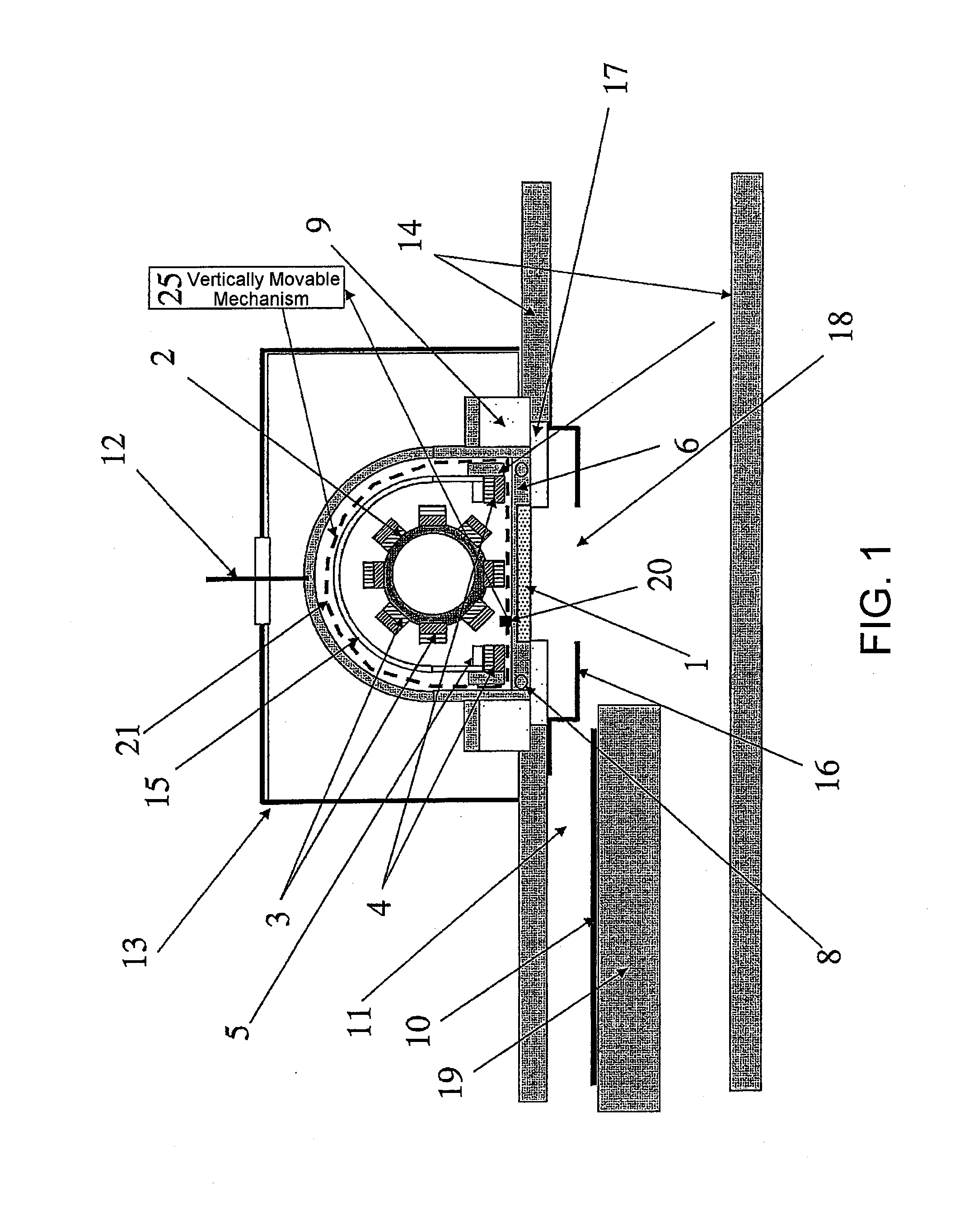 Rotary magnet sputtering apparatus