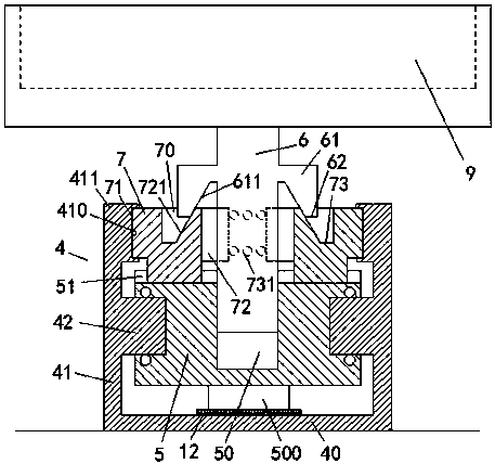 A shock-absorbing detection workbench device