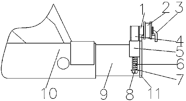 A scissor lift traveling mechanism for secondary lifting