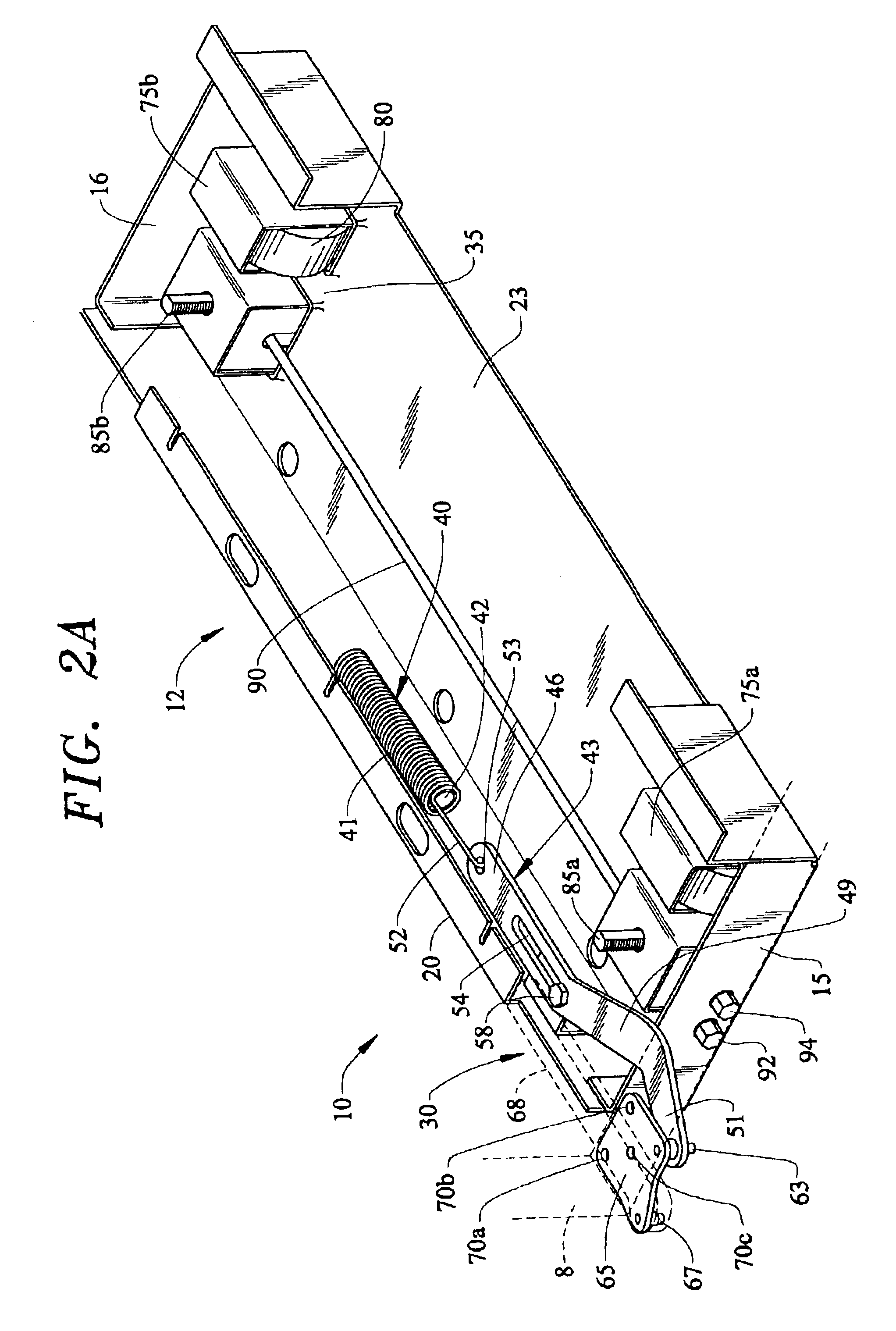 Integrated refrigerator cabinet leveling and door closing assembly