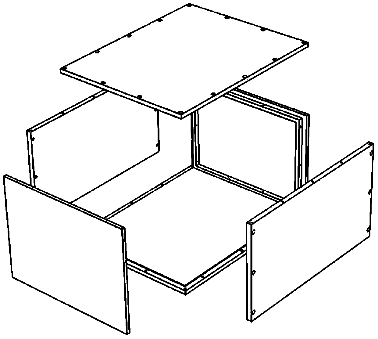 Corner supporting thin-wall shell structure