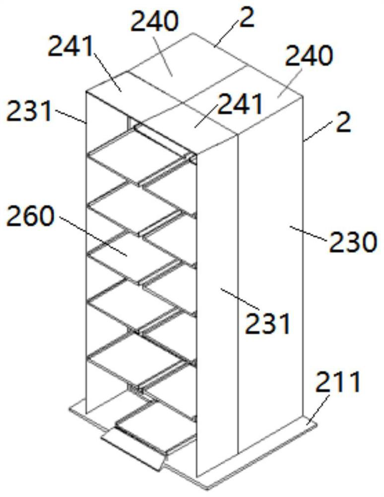 The splicable unit cabinet of the three-dimensional parking garage and its application