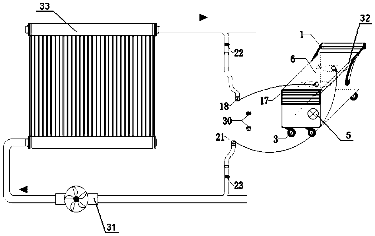 Filling type cascade phase change heat storage solar hot air warmer