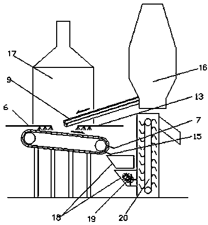 Continuous thin-layer single-layer thermal pouring blast furnace slag dry granulation device and its application method