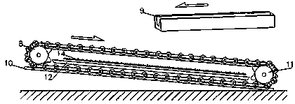 Continuous thin-layer single-layer thermal pouring blast furnace slag dry granulation device and its application method