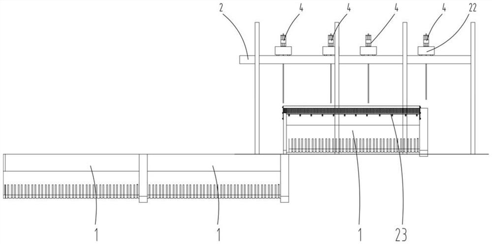 Sinking construction device for cast-in-place underground building