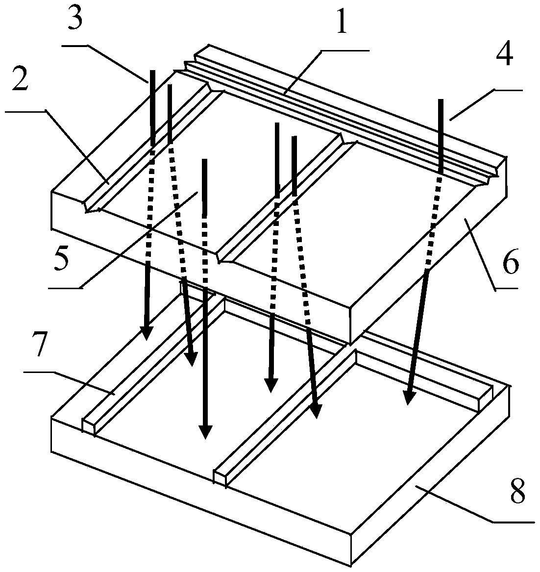 Solar cell grid line design method for grid line shielding loss reducing photovoltaic glass