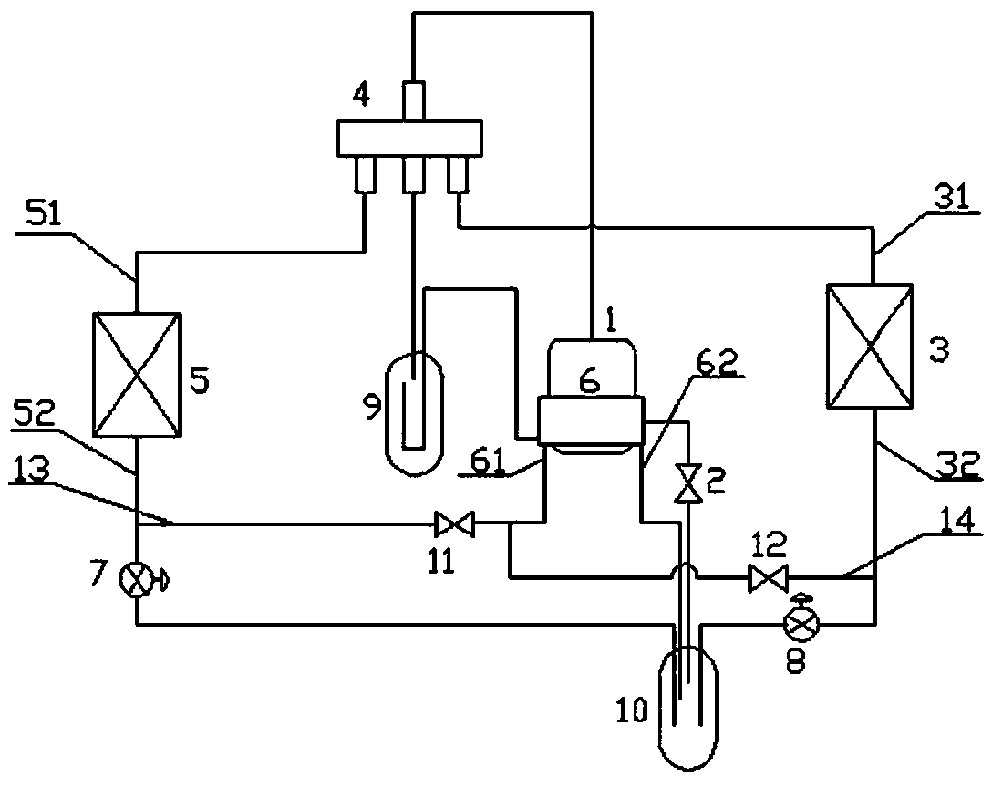 A heat pump system and its control method using heat recovery to increase the amount of supplementary air