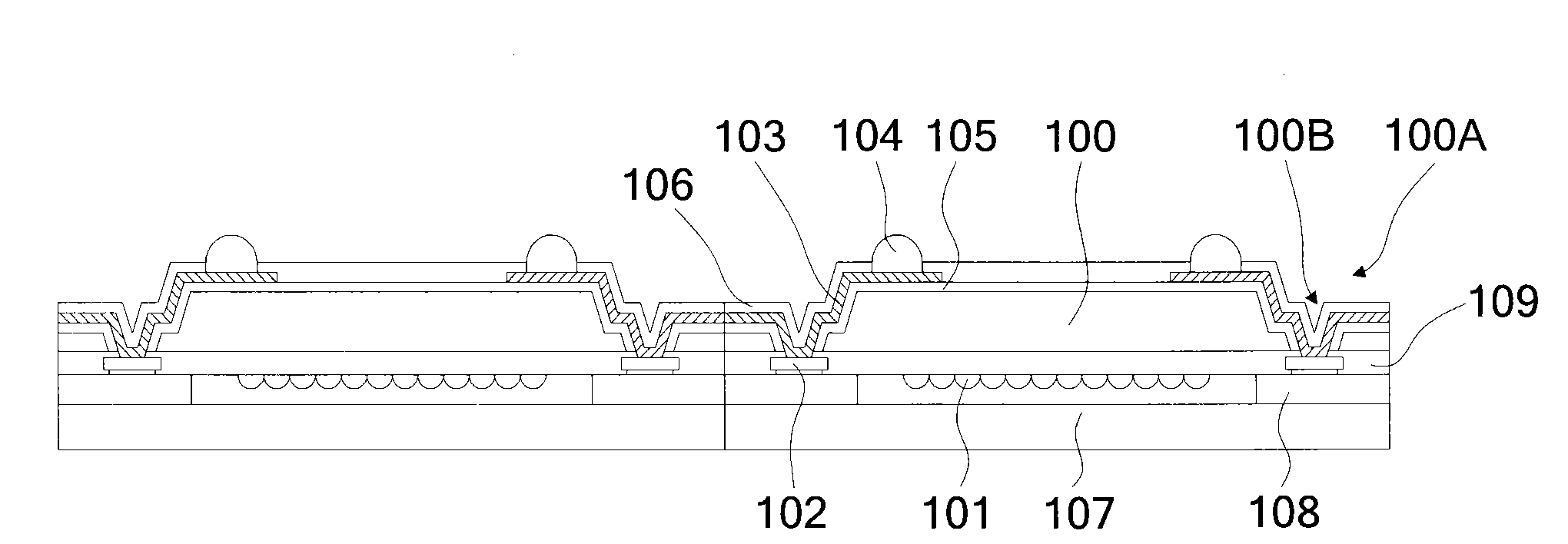 Packaging structure of semiconductor device and manufacture method thereof