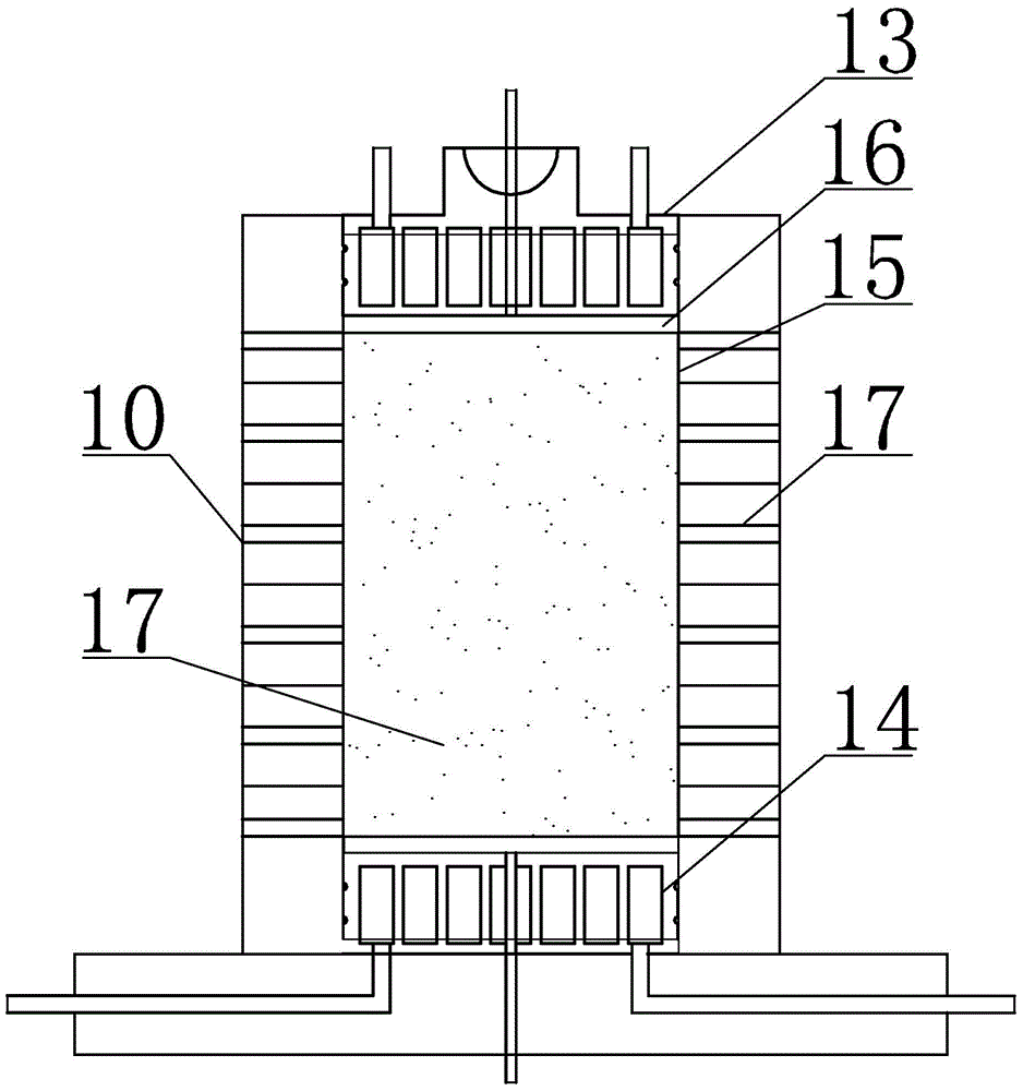 Bilateral frost-heaving test device for porous materials and testing method