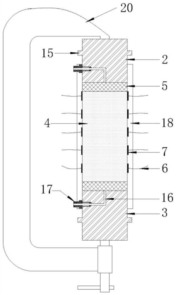 High-voltage triaxial resistivity test system and method considering chemical penetration
