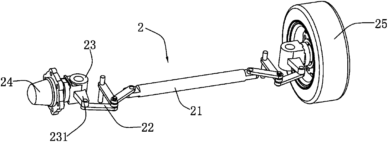 Forklift steering mechanism with force augmenting function and large rotation angles