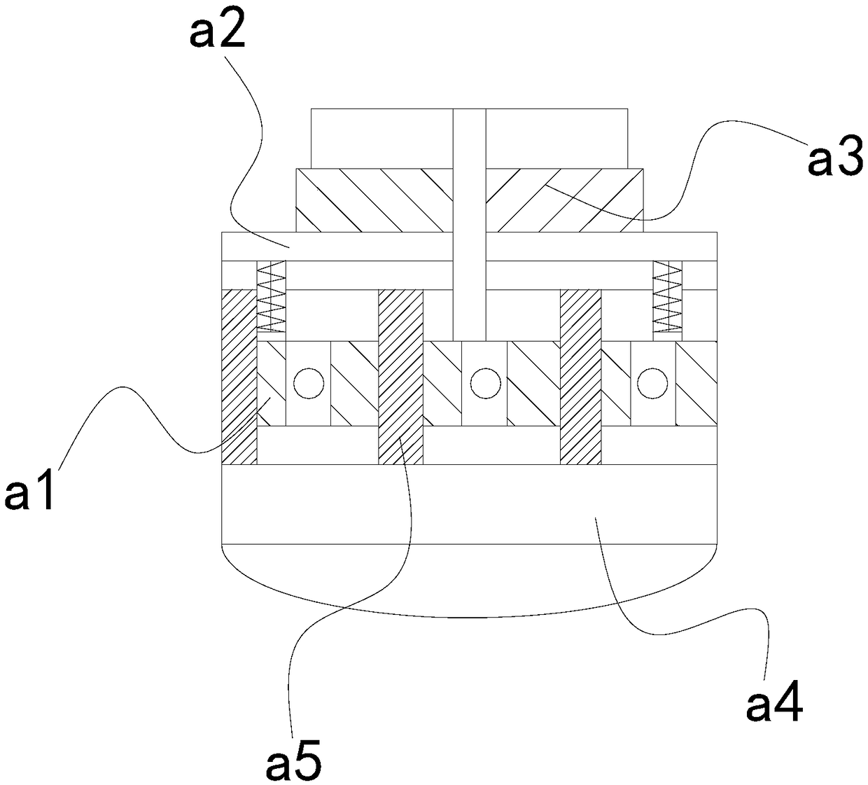 Mechanical-stirring type ventilation and fermentation production tank for straw feed