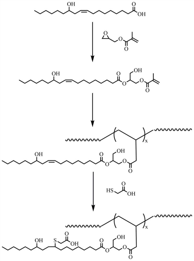 Vegetable oil-based polyacrylate anionic emulsion as well as preparation method and application thereof