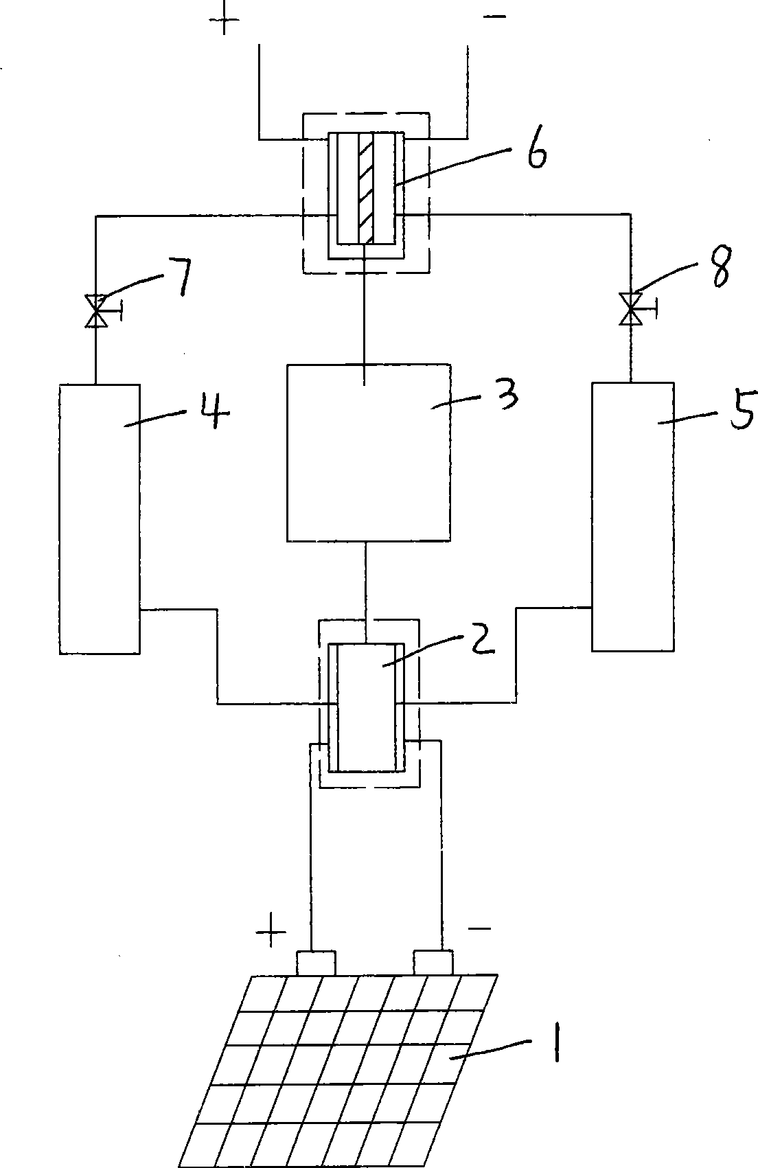 Solar photovoltaic water energy storing device