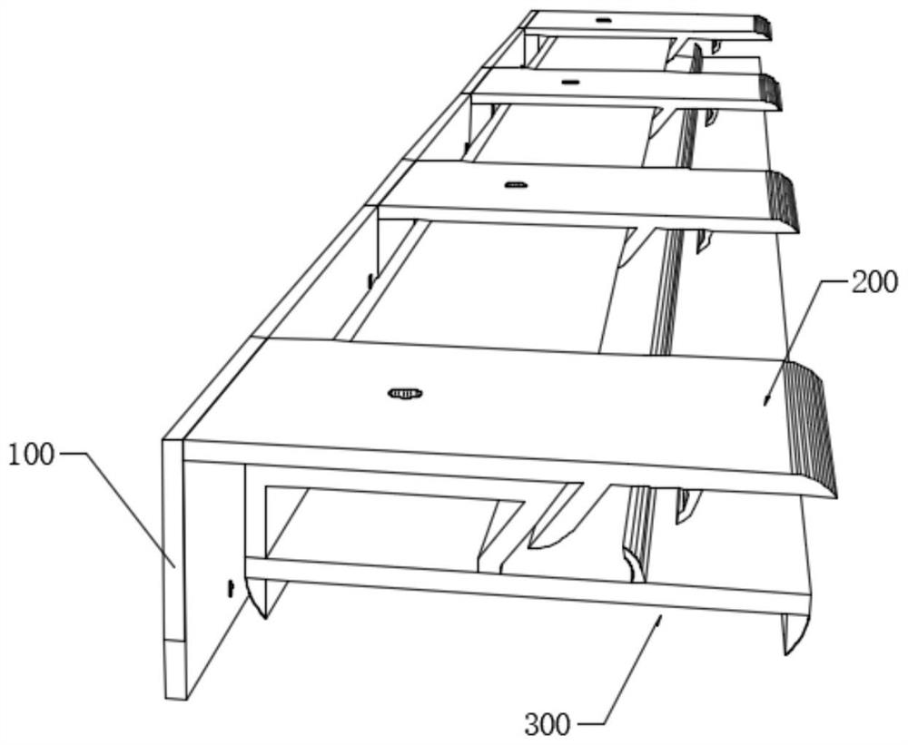 Anchoring fastener applied to wall