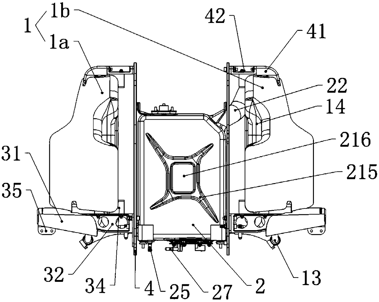 Helicopter fuel tank assembly and helicopter