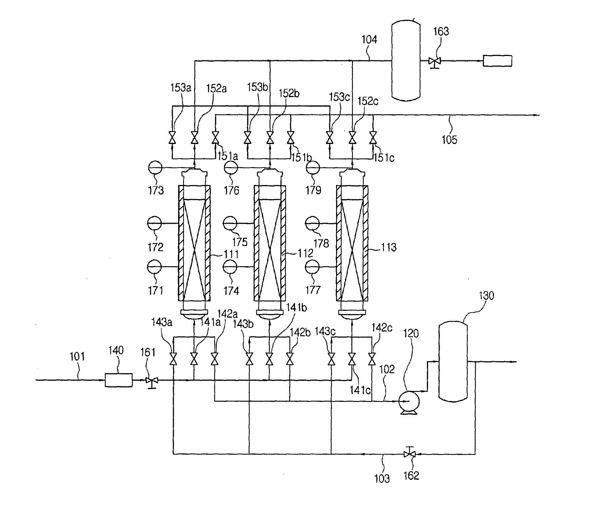 Continuous oxygen production method and continuous oxygen adsorption and desorption device using oxygen adsorbing agent