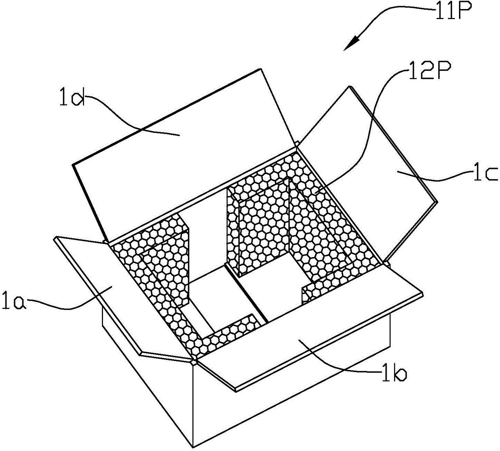 Square air packing device and manufacturing method thereof