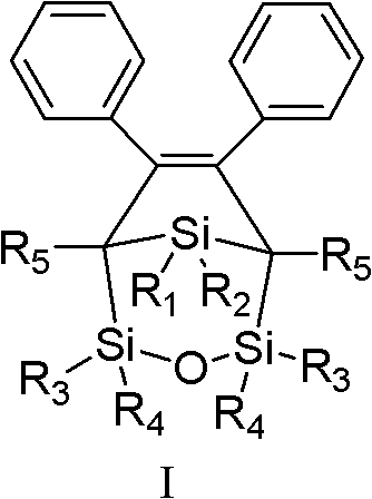 A kind of silicon heterobridged cycloalkene compound and its preparation method and application