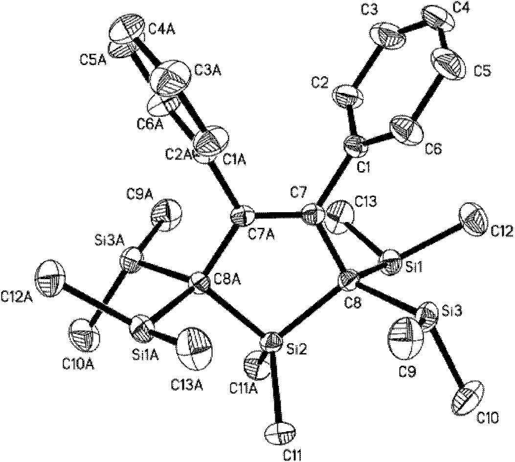 A kind of silicon heterobridged cycloalkene compound and its preparation method and application