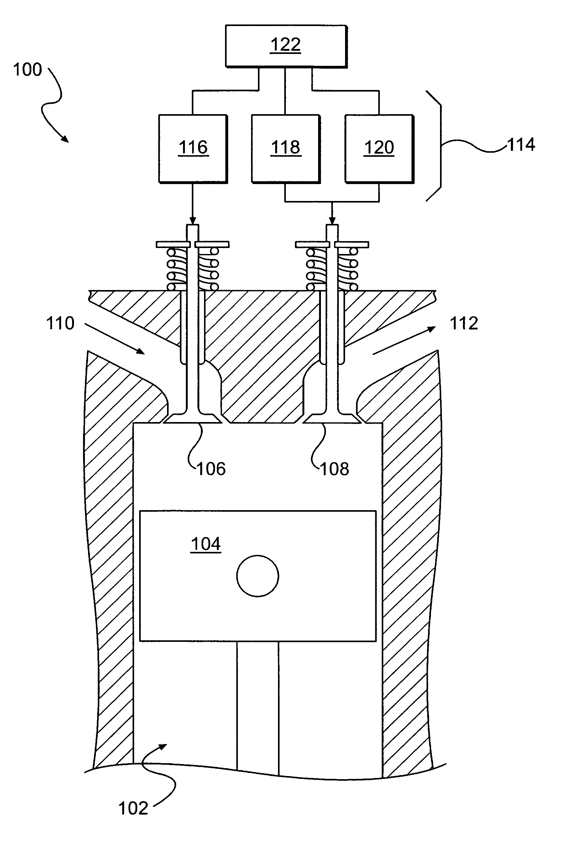 Method for variable valve actuation to provide positive power and engine braking