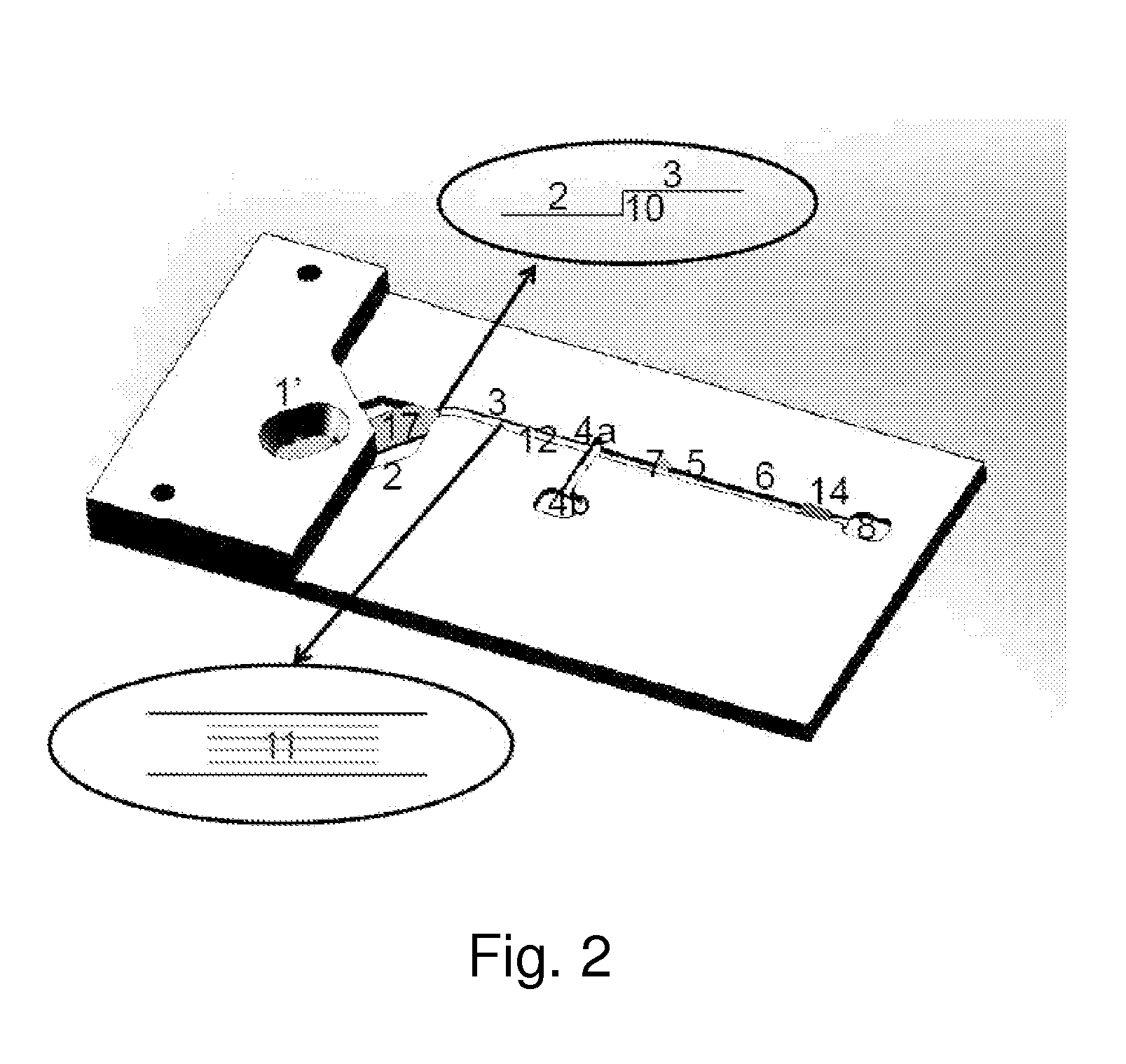Integrated separation and detection cartridge with means and method for increasing signal to noise ratio