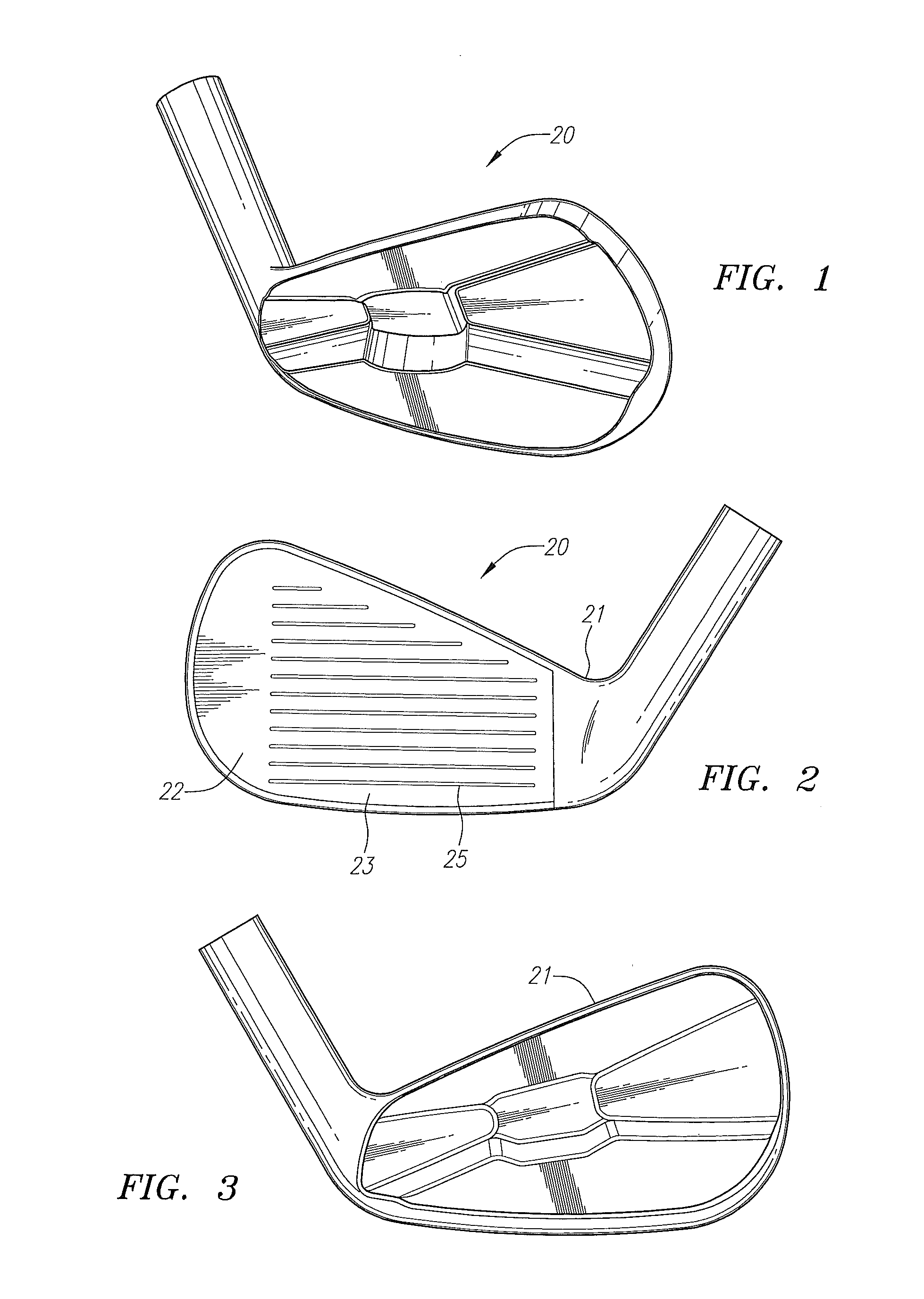 Iron-type golf club head with groove profile in ceramic face