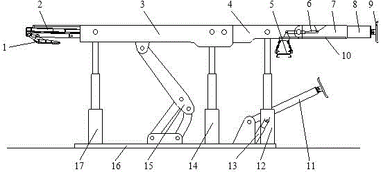 A fully mechanized caving filling coal mining hydraulic support