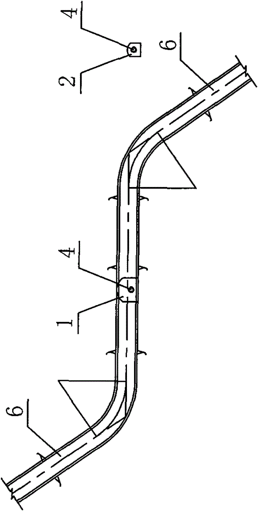 Pressure steel pipe overhaul access passage structure of high-water head hydropower station and construction method thereof