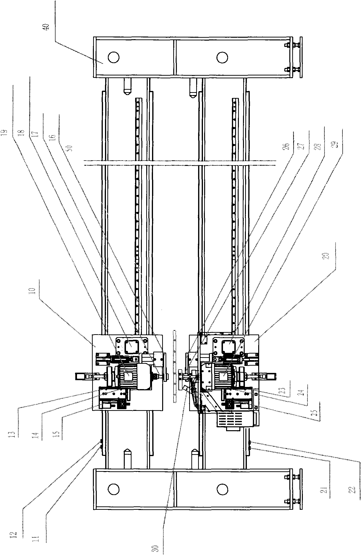 Horizontal type numerical control glass drilling machine