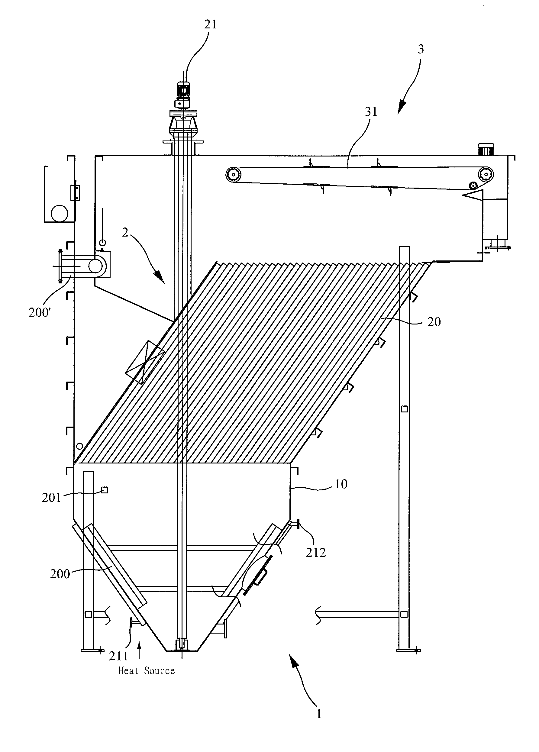 Sedimentation and Floatation Wastewater Treatment Device with a Heater