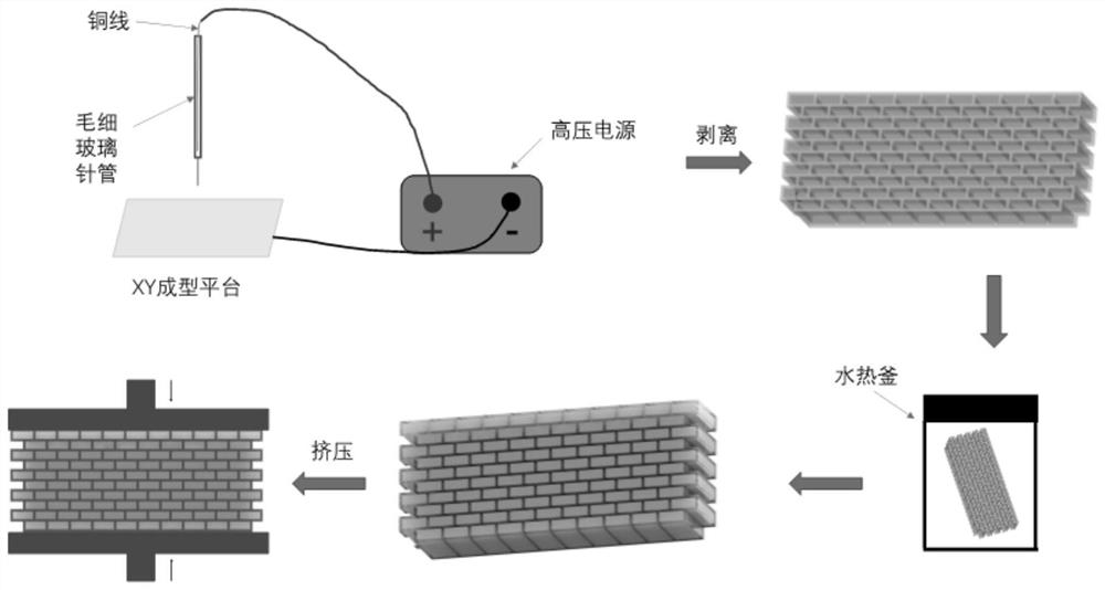 A kind of preparation method of bionic shell material