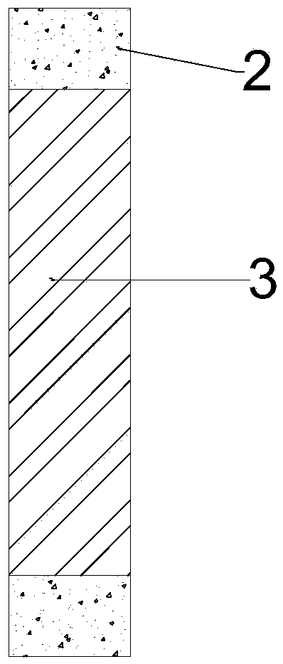 Reinforcing structure and method of reinforced concrete column with rectangular section and axial pressure