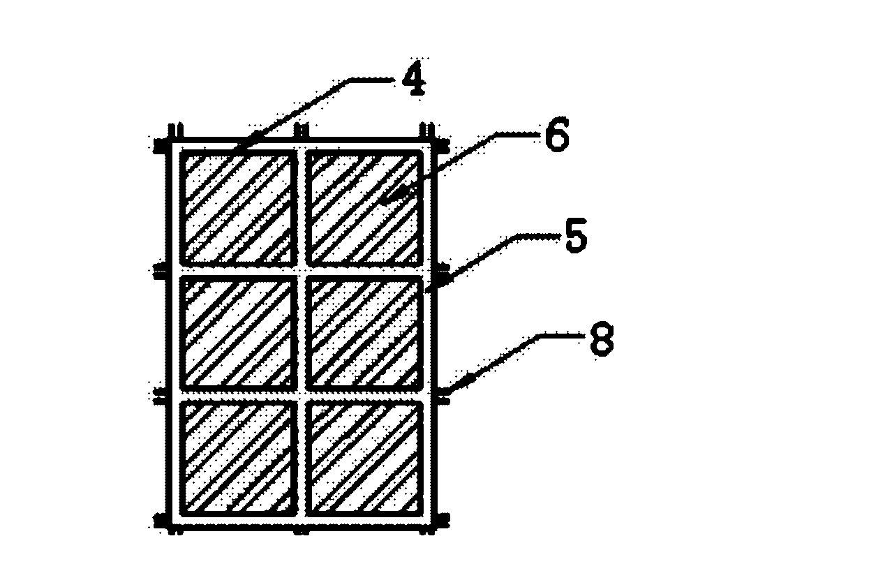 Energy dissipating and shock absorbing system having dense reinforcement structure