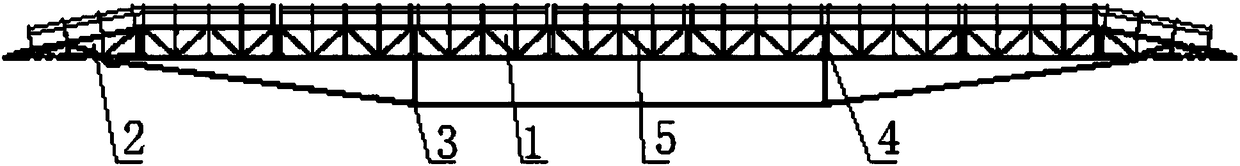 Composite-metal combined large-span bridge with lower chord reinforcing system