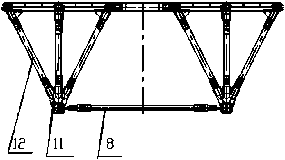 Composite-metal combined large-span bridge with lower chord reinforcing system