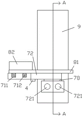 Logging saw device guided by guide groove, provided with air blower and used for forestry and using method of logging saw device
